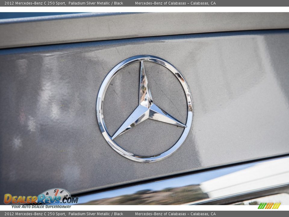 2012 Mercedes-Benz C 250 Sport Palladium Silver Metallic / Black Photo #31