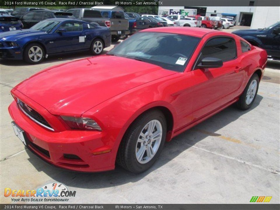 2014 Ford Mustang V6 Coupe Race Red / Charcoal Black Photo #2