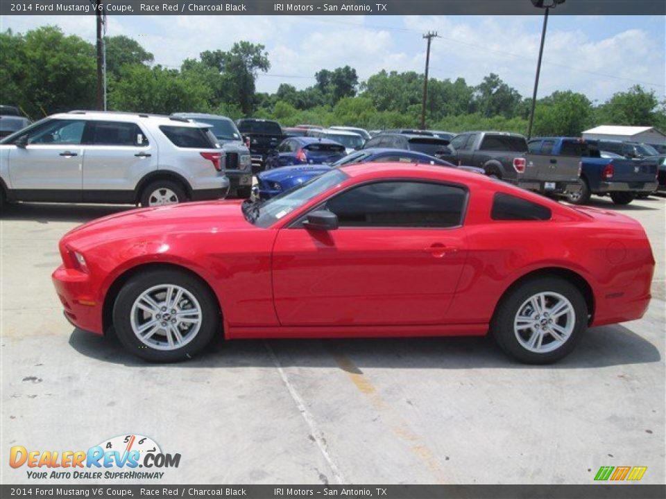 2014 Ford Mustang V6 Coupe Race Red / Charcoal Black Photo #3