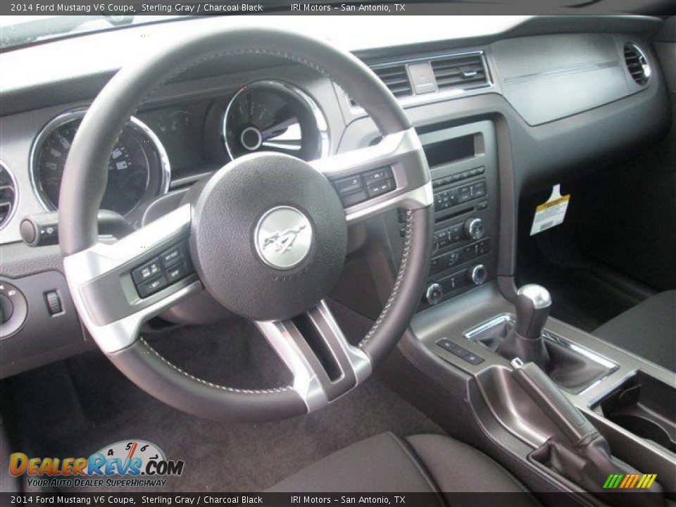 2014 Ford Mustang V6 Coupe Sterling Gray / Charcoal Black Photo #12