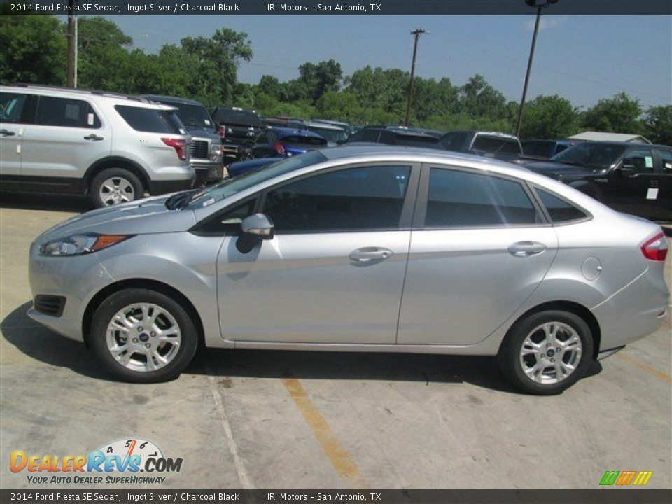 2014 Ford Fiesta SE Sedan Ingot Silver / Charcoal Black Photo #3