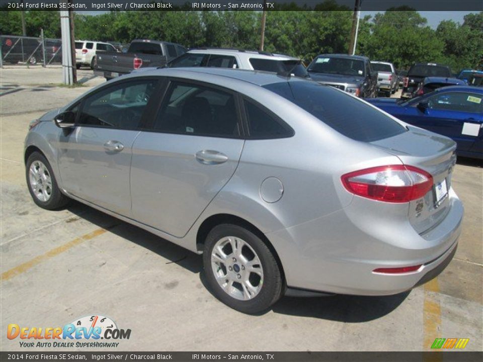 2014 Ford Fiesta SE Sedan Ingot Silver / Charcoal Black Photo #4