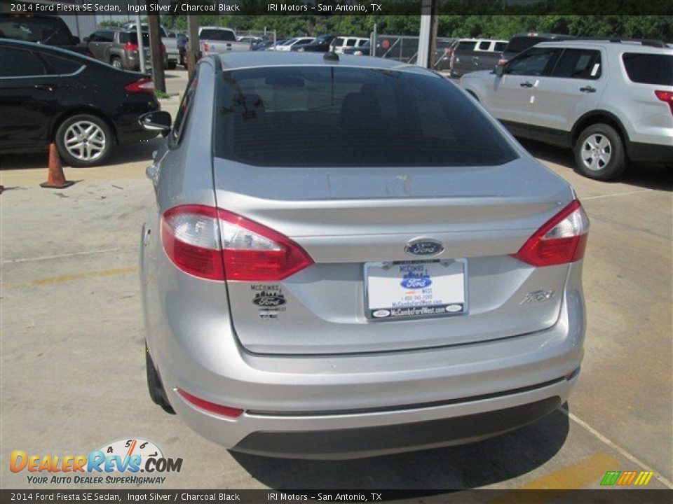 2014 Ford Fiesta SE Sedan Ingot Silver / Charcoal Black Photo #5