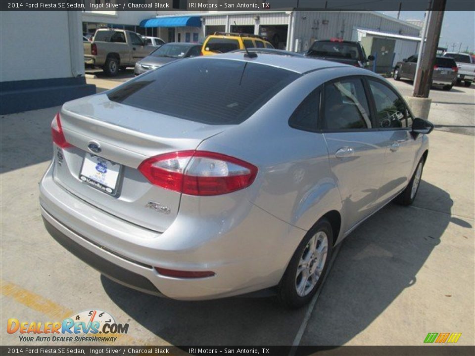 2014 Ford Fiesta SE Sedan Ingot Silver / Charcoal Black Photo #6