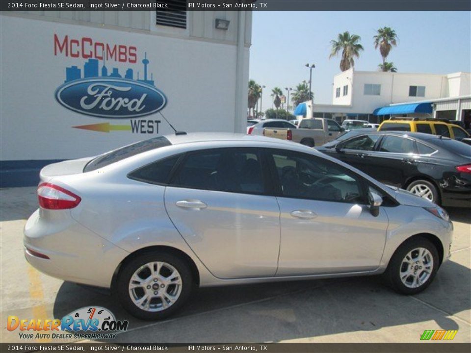 2014 Ford Fiesta SE Sedan Ingot Silver / Charcoal Black Photo #7