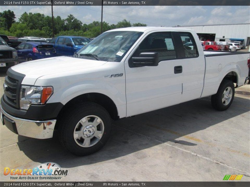 2014 Ford F150 STX SuperCab Oxford White / Steel Grey Photo #2