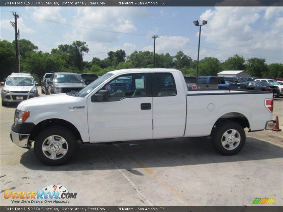 2014 Ford F150 STX SuperCab Oxford White / Steel Grey Photo #3
