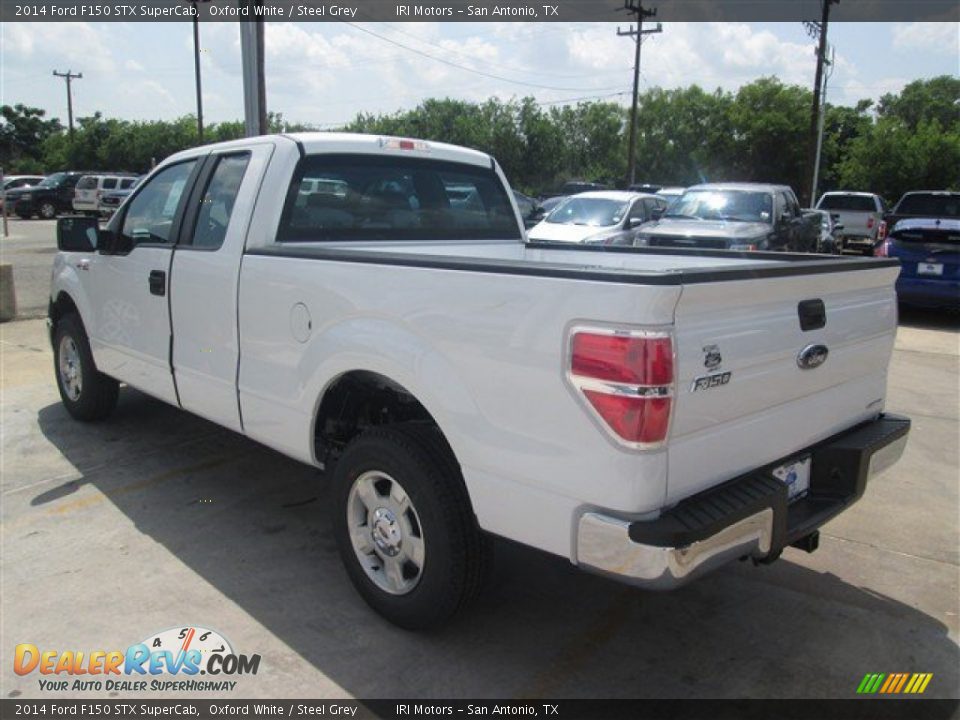 2014 Ford F150 STX SuperCab Oxford White / Steel Grey Photo #4