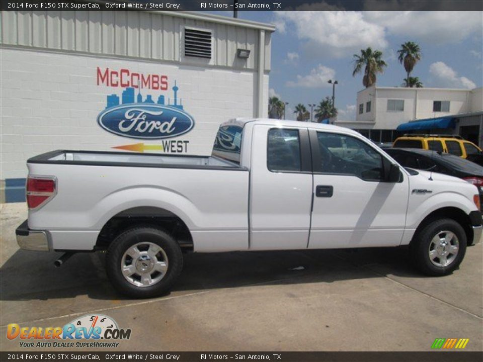 2014 Ford F150 STX SuperCab Oxford White / Steel Grey Photo #7