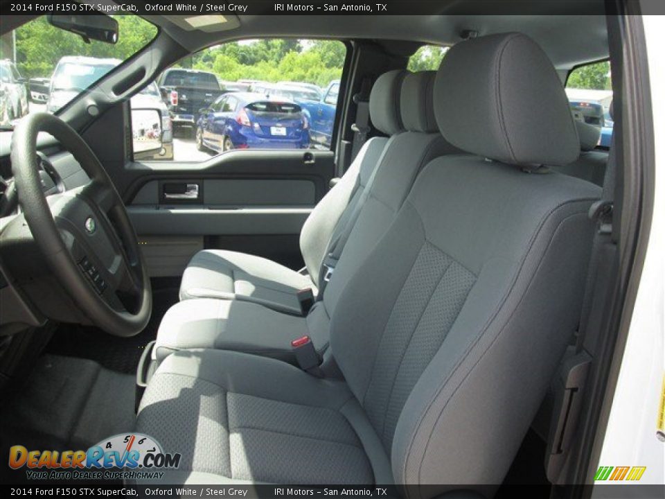 2014 Ford F150 STX SuperCab Oxford White / Steel Grey Photo #10