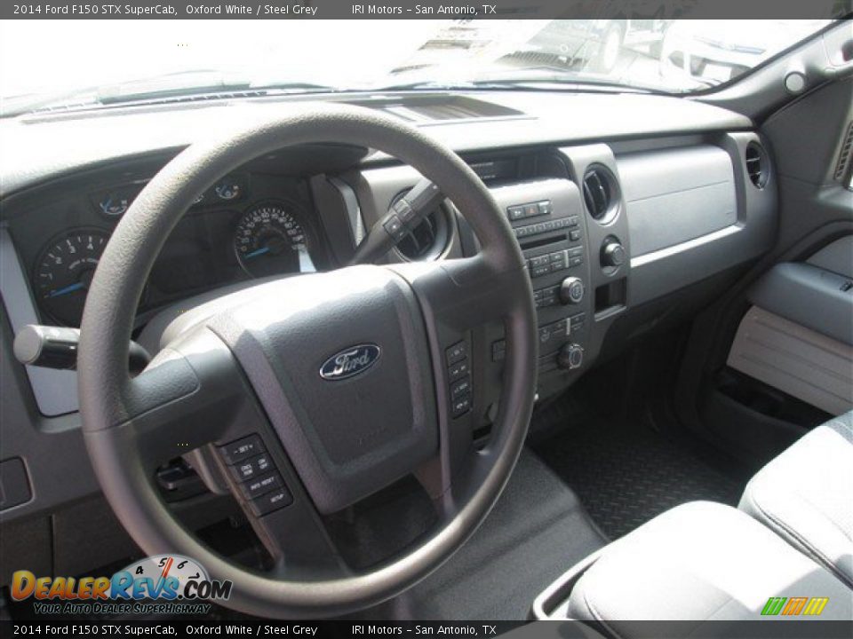 2014 Ford F150 STX SuperCab Oxford White / Steel Grey Photo #11