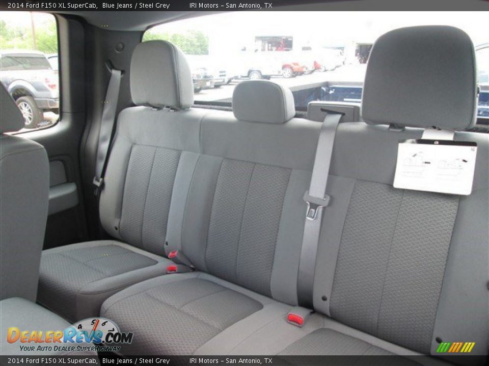 2014 Ford F150 XL SuperCab Blue Jeans / Steel Grey Photo #14