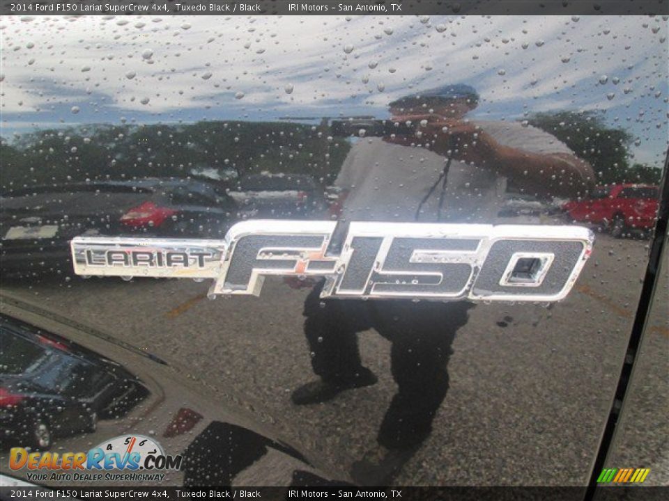 2014 Ford F150 Lariat SuperCrew 4x4 Tuxedo Black / Black Photo #9