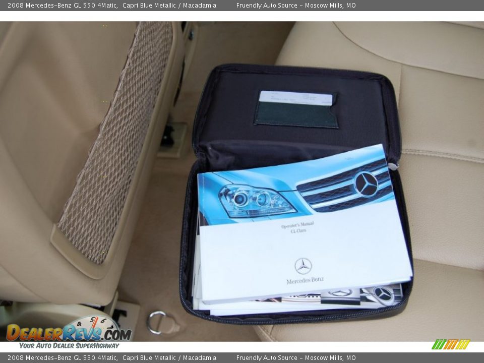 2008 Mercedes-Benz GL 550 4Matic Capri Blue Metallic / Macadamia Photo #15