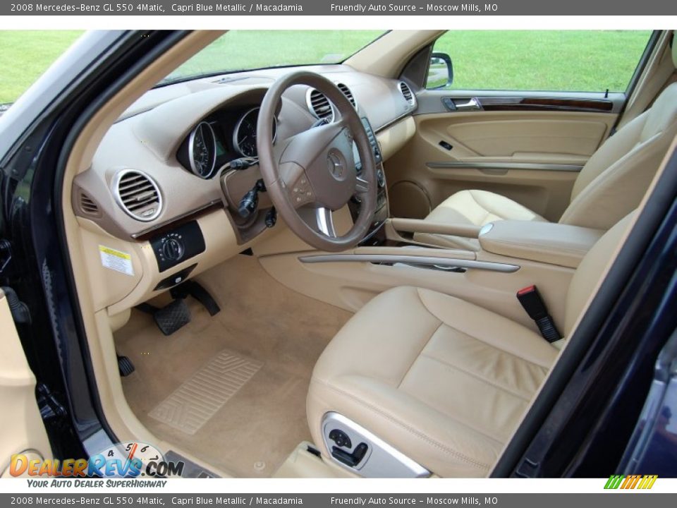 Macadamia Interior - 2008 Mercedes-Benz GL 550 4Matic Photo #16