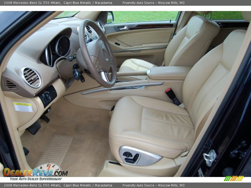 Front Seat of 2008 Mercedes-Benz GL 550 4Matic Photo #18