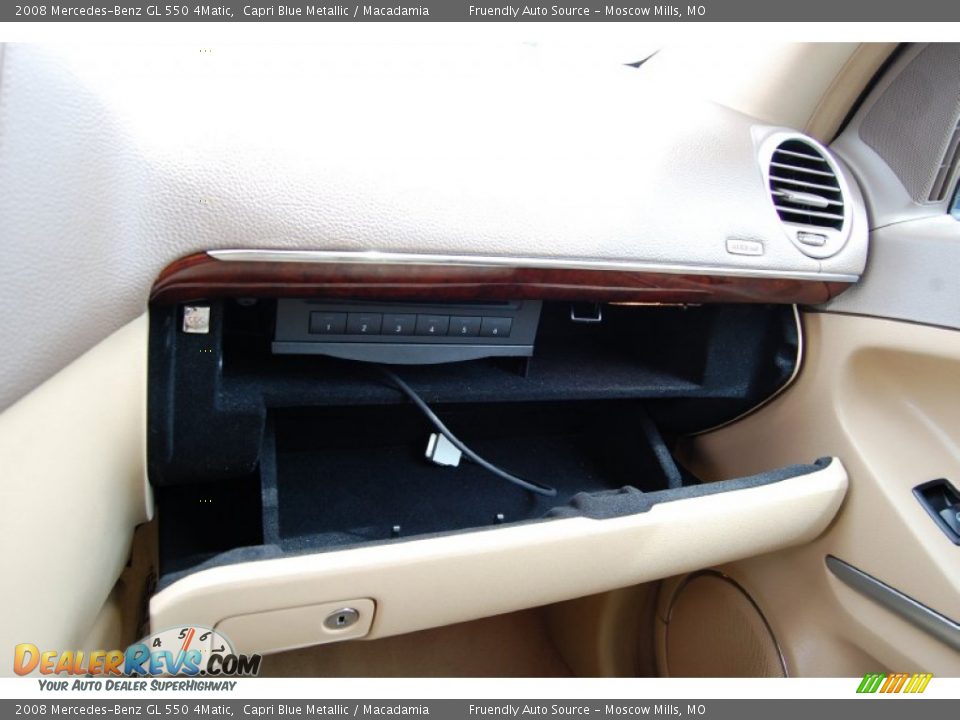 2008 Mercedes-Benz GL 550 4Matic Capri Blue Metallic / Macadamia Photo #24