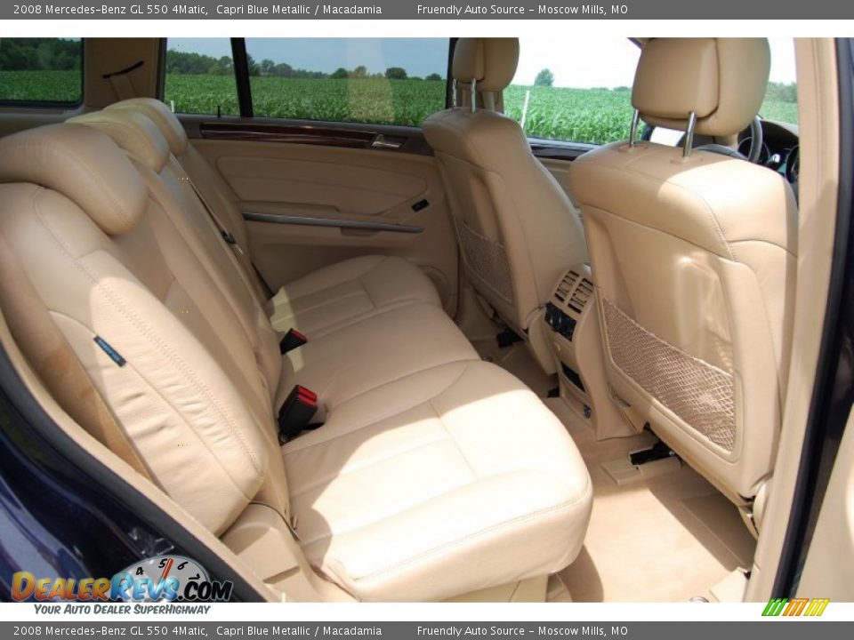 Rear Seat of 2008 Mercedes-Benz GL 550 4Matic Photo #33