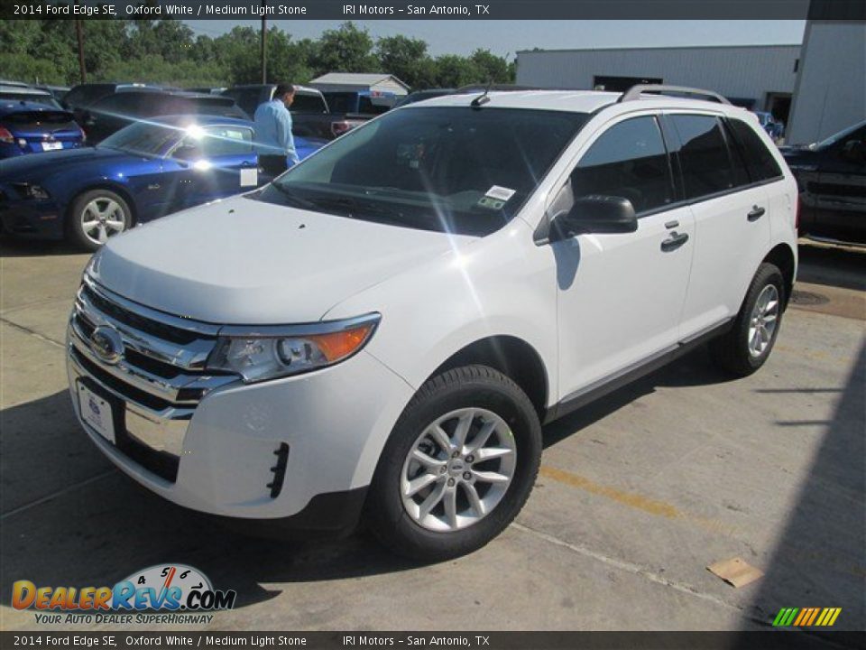 2014 Ford Edge SE Oxford White / Medium Light Stone Photo #2