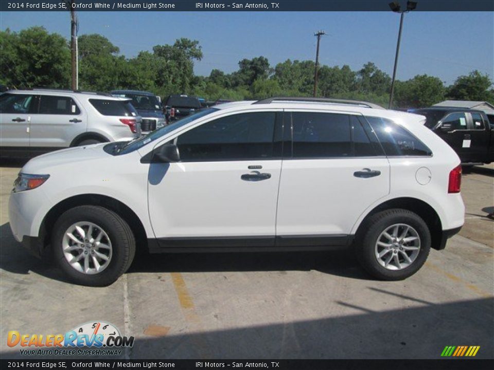 2014 Ford Edge SE Oxford White / Medium Light Stone Photo #3