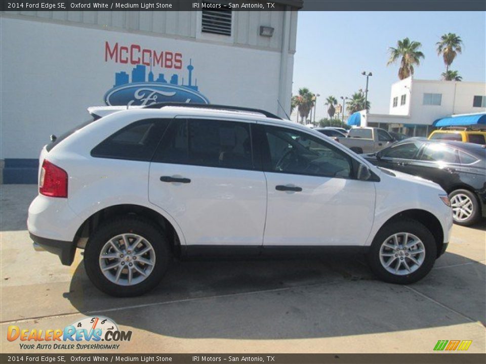 2014 Ford Edge SE Oxford White / Medium Light Stone Photo #7