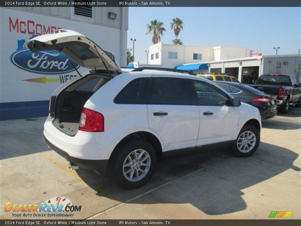 2014 Ford Edge SE Oxford White / Medium Light Stone Photo #10