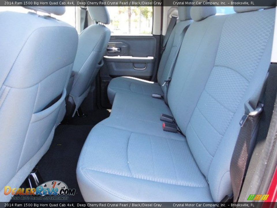 2014 Ram 1500 Big Horn Quad Cab 4x4 Deep Cherry Red Crystal Pearl / Black/Diesel Gray Photo #5