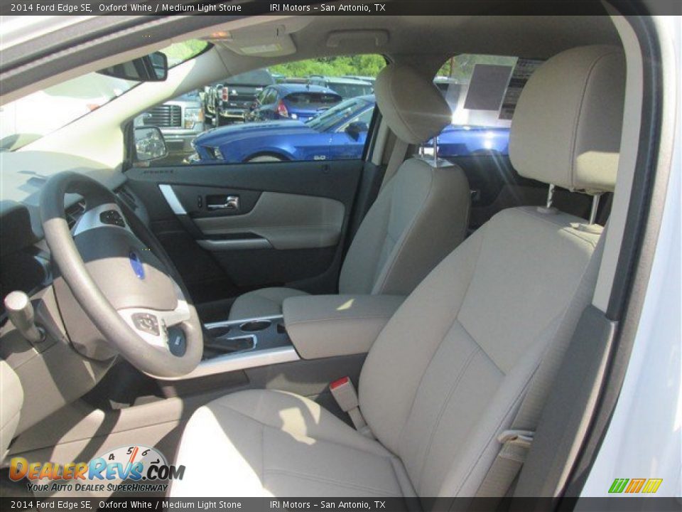 2014 Ford Edge SE Oxford White / Medium Light Stone Photo #12