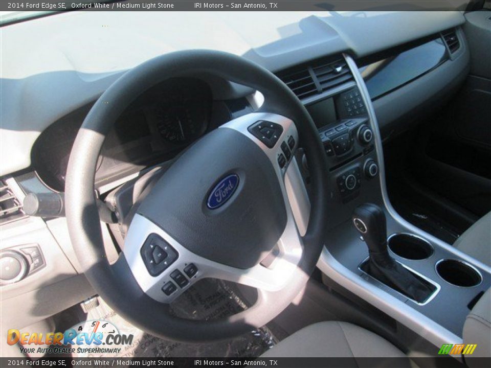2014 Ford Edge SE Oxford White / Medium Light Stone Photo #14