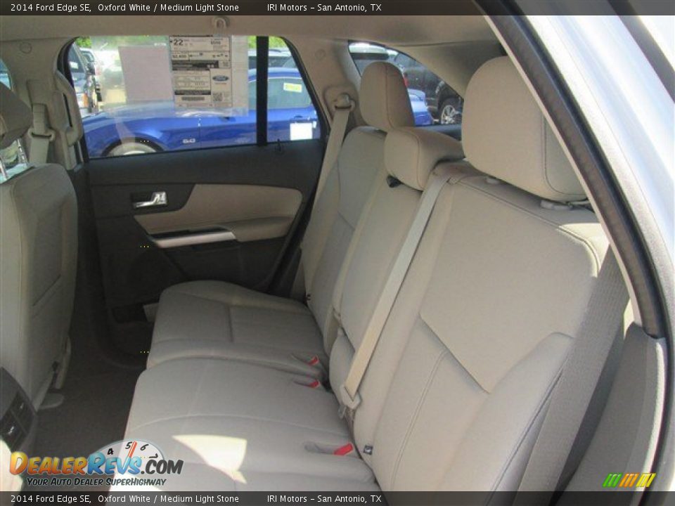 2014 Ford Edge SE Oxford White / Medium Light Stone Photo #15
