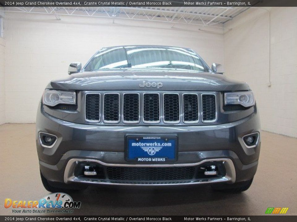 2014 Jeep Grand Cherokee Overland 4x4 Granite Crystal Metallic / Overland Morocco Black Photo #2