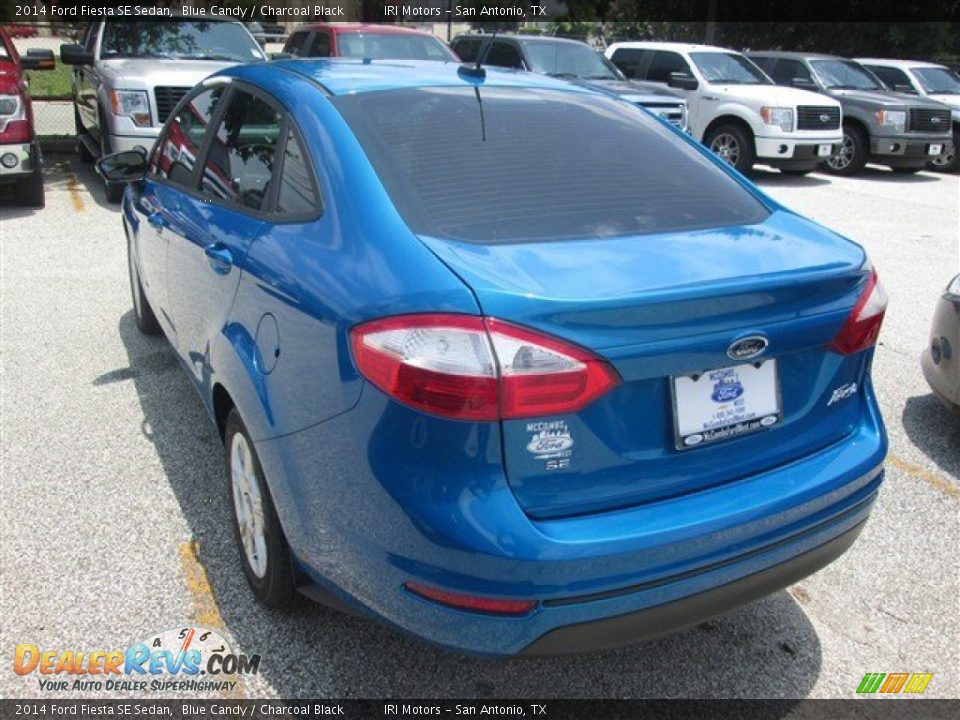 2014 Ford Fiesta SE Sedan Blue Candy / Charcoal Black Photo #2