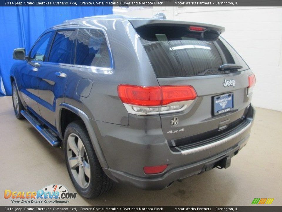 2014 Jeep Grand Cherokee Overland 4x4 Granite Crystal Metallic / Overland Morocco Black Photo #5