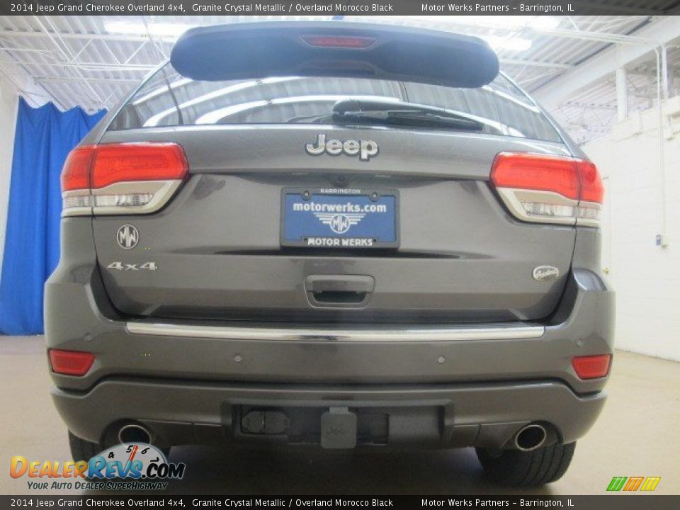 2014 Jeep Grand Cherokee Overland 4x4 Granite Crystal Metallic / Overland Morocco Black Photo #6