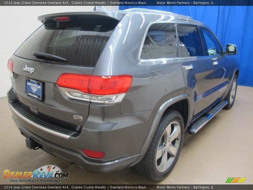 2014 Jeep Grand Cherokee Overland 4x4 Granite Crystal Metallic / Overland Morocco Black Photo #7