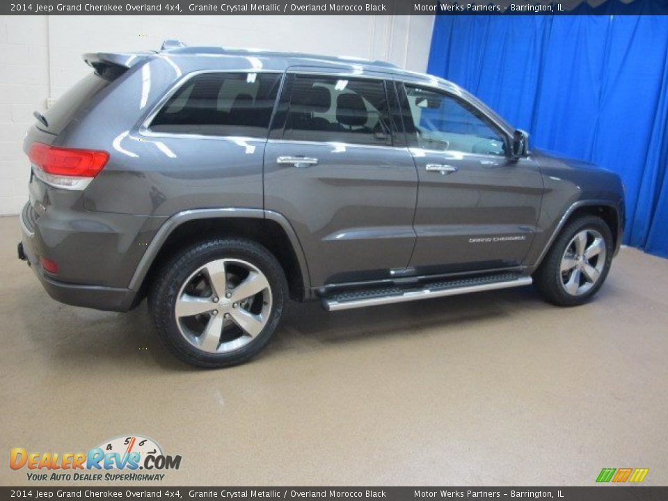 2014 Jeep Grand Cherokee Overland 4x4 Granite Crystal Metallic / Overland Morocco Black Photo #8