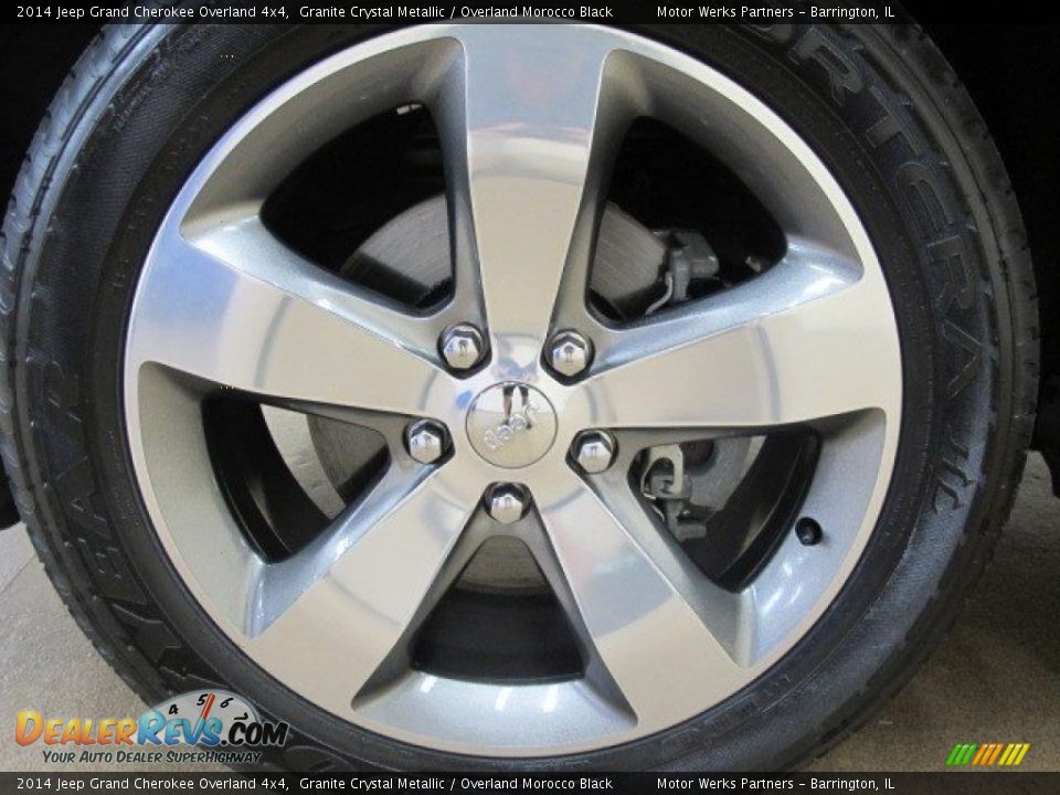 2014 Jeep Grand Cherokee Overland 4x4 Granite Crystal Metallic / Overland Morocco Black Photo #10