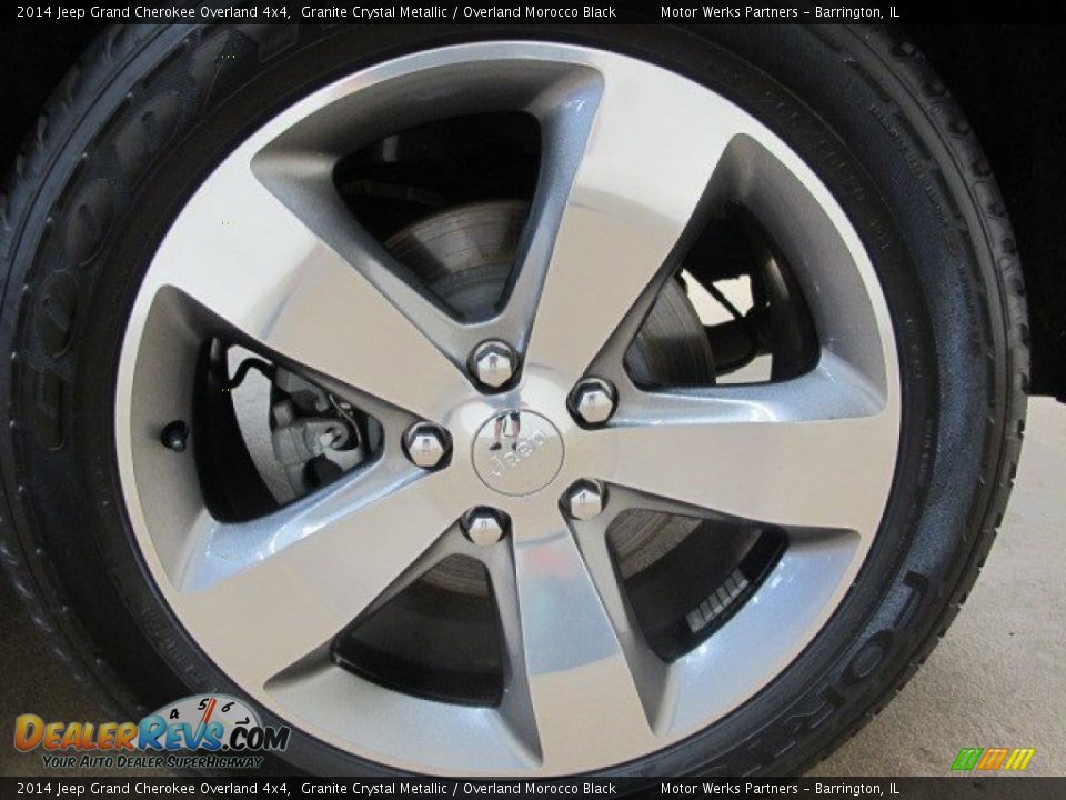 2014 Jeep Grand Cherokee Overland 4x4 Granite Crystal Metallic / Overland Morocco Black Photo #11