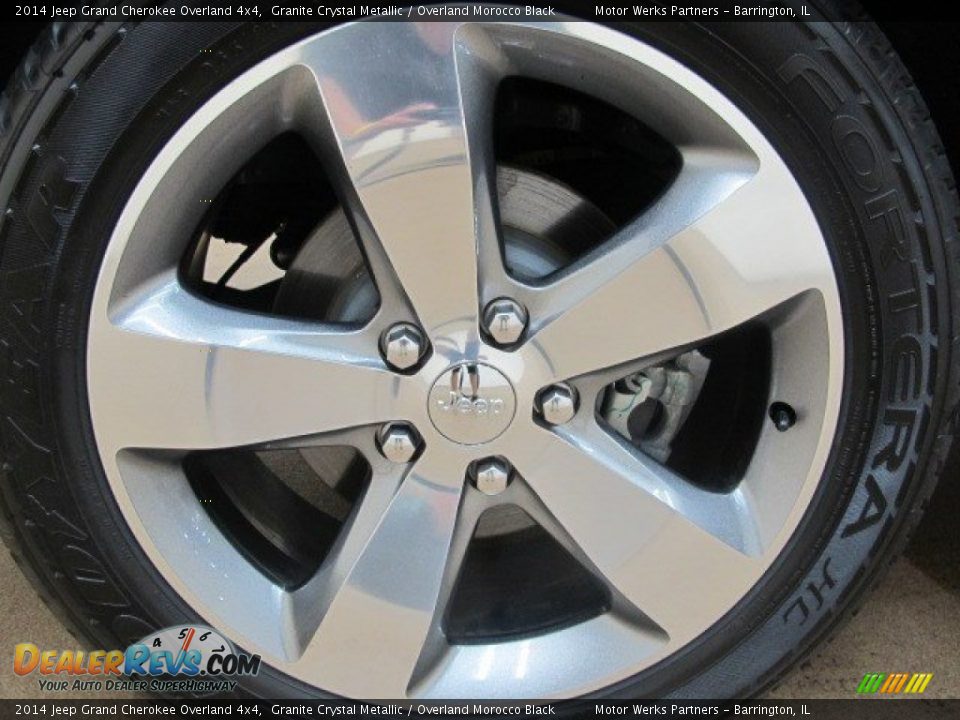 2014 Jeep Grand Cherokee Overland 4x4 Granite Crystal Metallic / Overland Morocco Black Photo #12