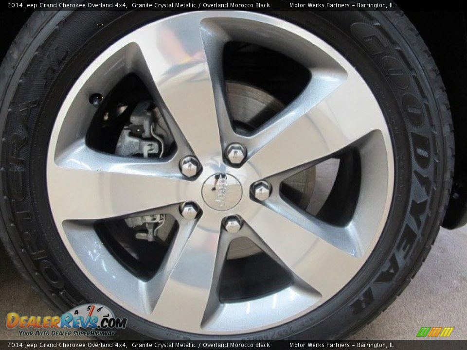 2014 Jeep Grand Cherokee Overland 4x4 Granite Crystal Metallic / Overland Morocco Black Photo #13