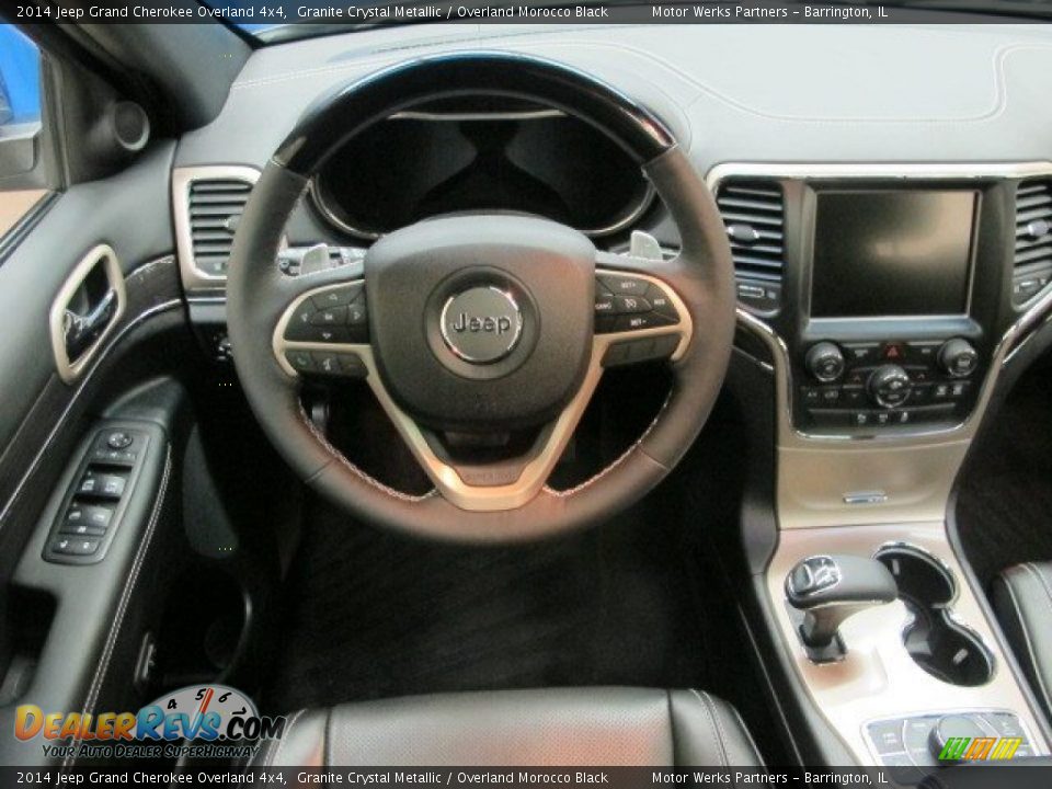 2014 Jeep Grand Cherokee Overland 4x4 Granite Crystal Metallic / Overland Morocco Black Photo #14
