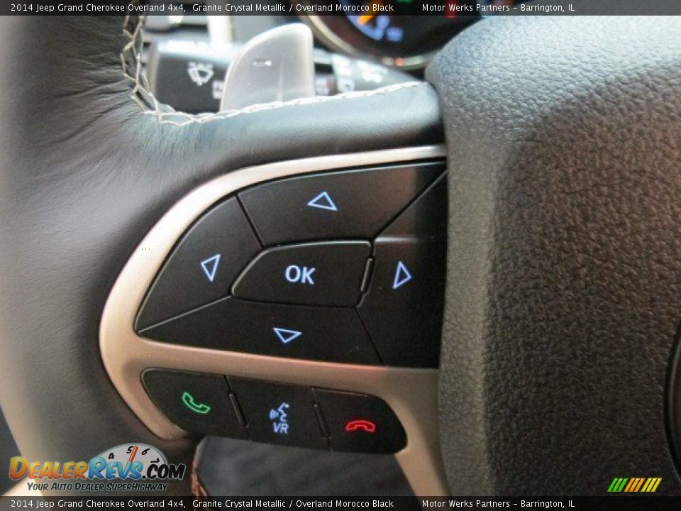 2014 Jeep Grand Cherokee Overland 4x4 Granite Crystal Metallic / Overland Morocco Black Photo #16