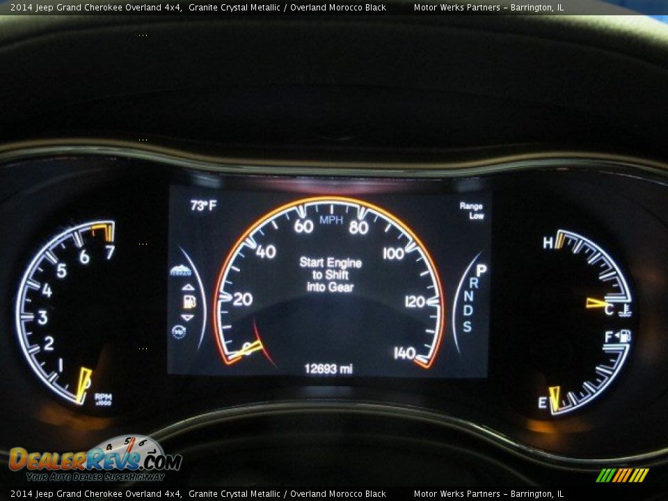 2014 Jeep Grand Cherokee Overland 4x4 Granite Crystal Metallic / Overland Morocco Black Photo #17