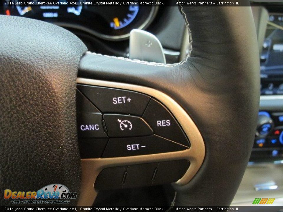 2014 Jeep Grand Cherokee Overland 4x4 Granite Crystal Metallic / Overland Morocco Black Photo #18