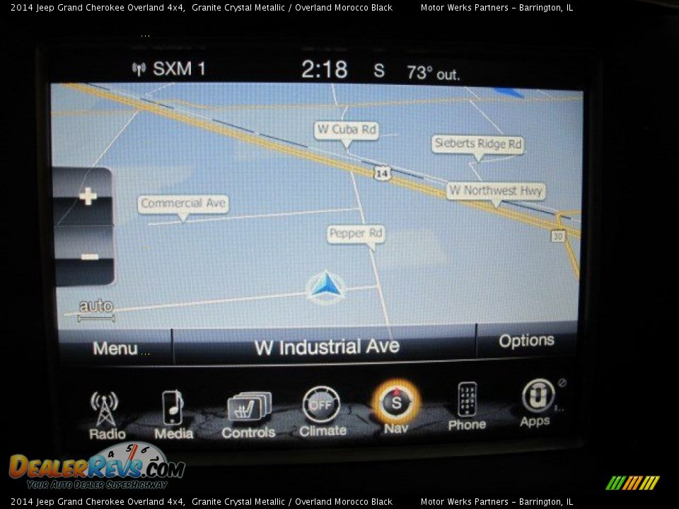 2014 Jeep Grand Cherokee Overland 4x4 Granite Crystal Metallic / Overland Morocco Black Photo #20