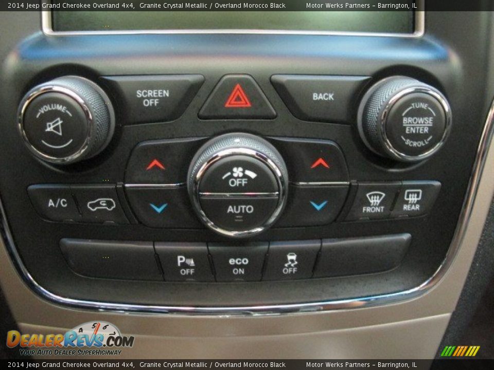 2014 Jeep Grand Cherokee Overland 4x4 Granite Crystal Metallic / Overland Morocco Black Photo #22