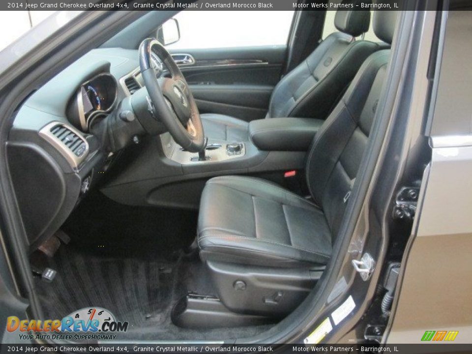 2014 Jeep Grand Cherokee Overland 4x4 Granite Crystal Metallic / Overland Morocco Black Photo #24