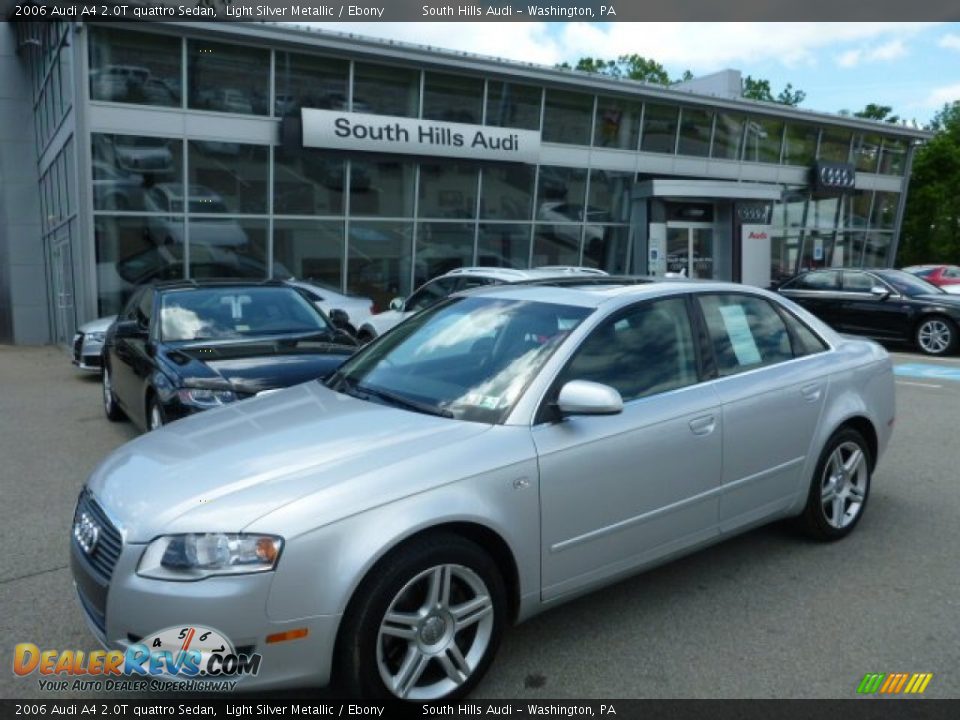 2006 Audi A4 2.0T quattro Sedan Light Silver Metallic / Ebony Photo #1
