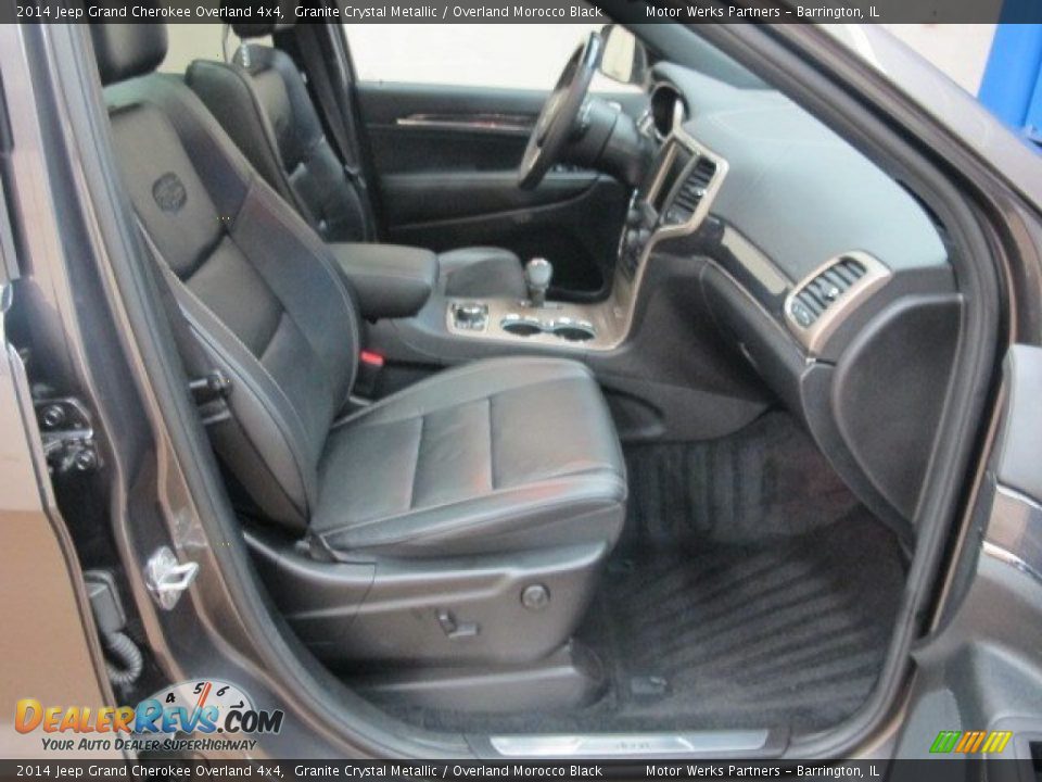 2014 Jeep Grand Cherokee Overland 4x4 Granite Crystal Metallic / Overland Morocco Black Photo #27