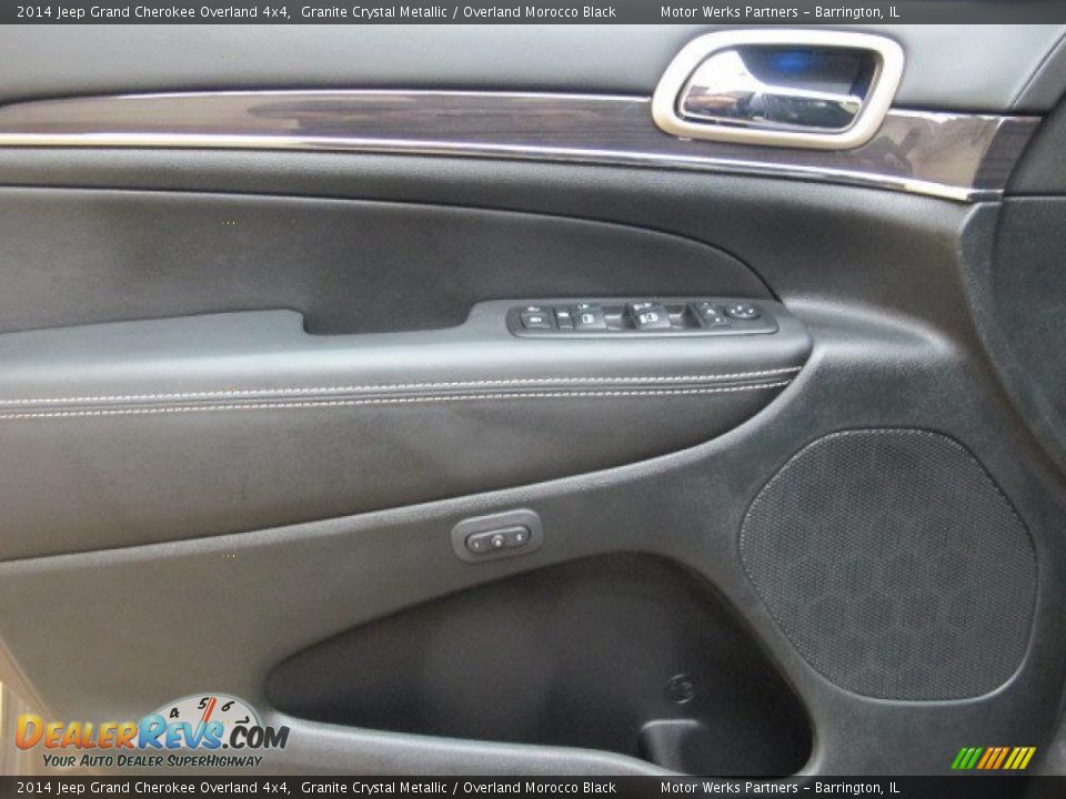 2014 Jeep Grand Cherokee Overland 4x4 Granite Crystal Metallic / Overland Morocco Black Photo #28